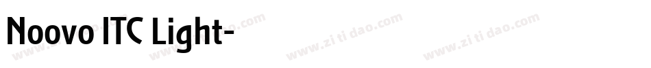 Noovo ITC Light字体转换